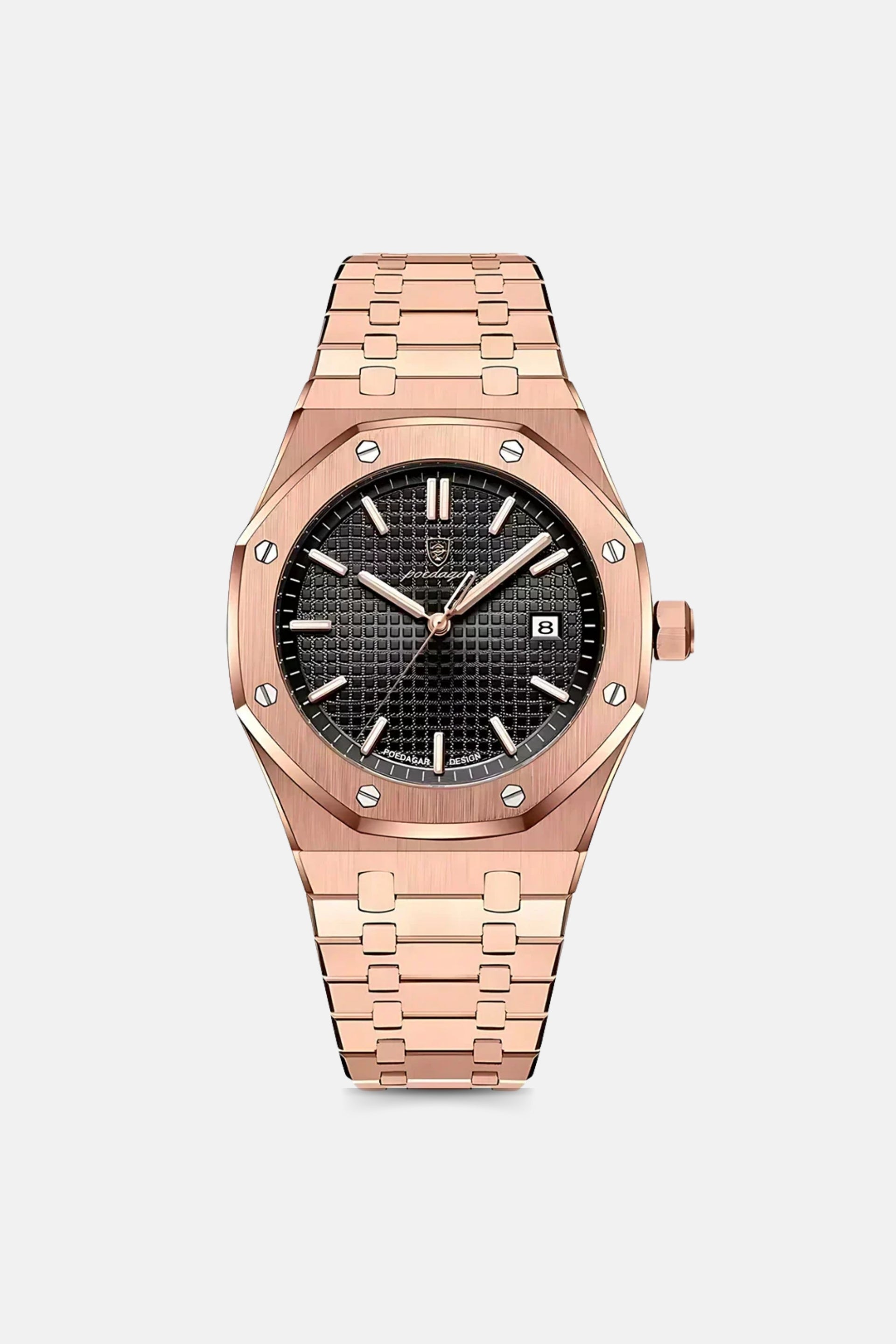Royal horloge rose zwart