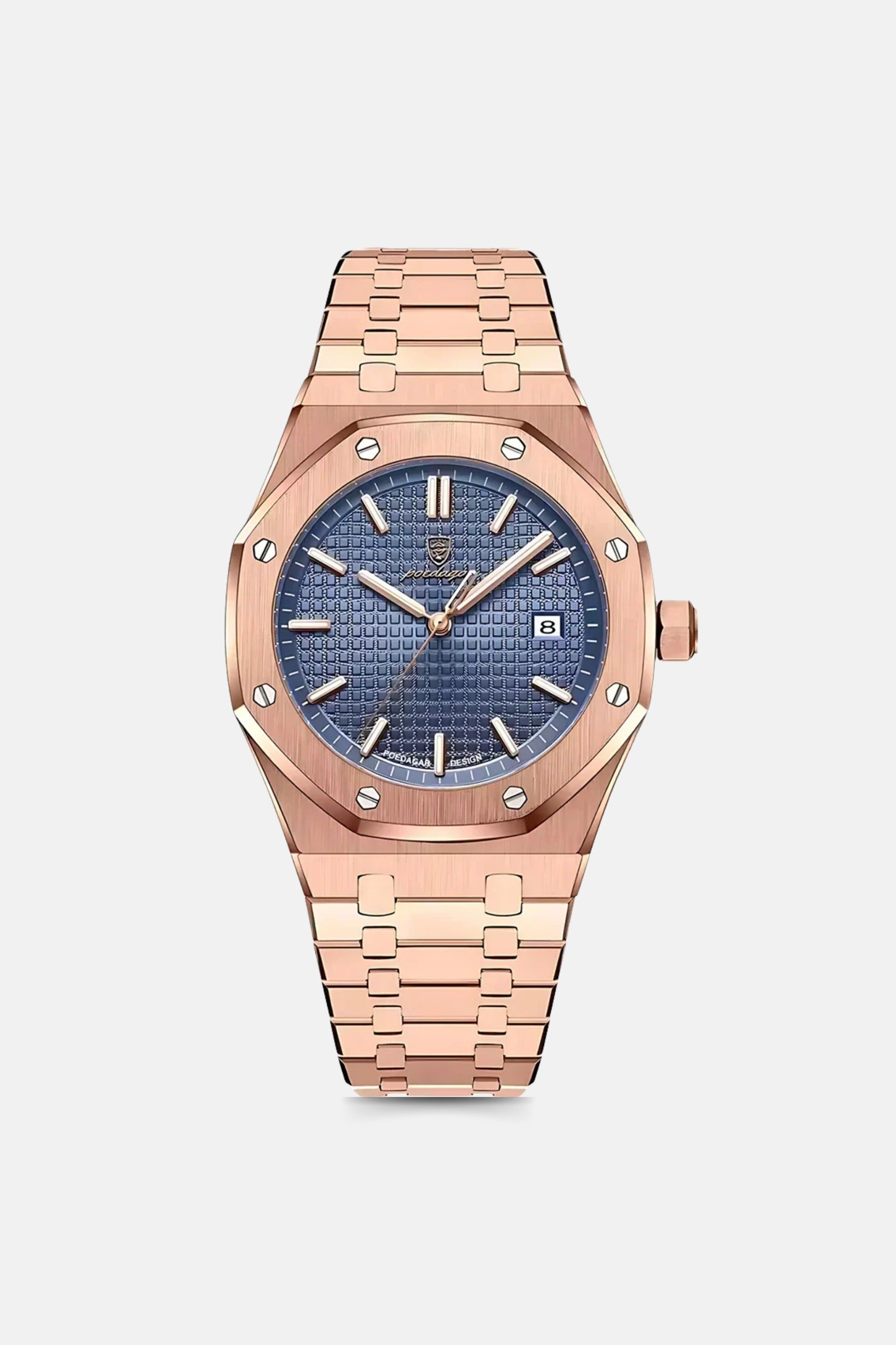 Royal horloge rose blauw