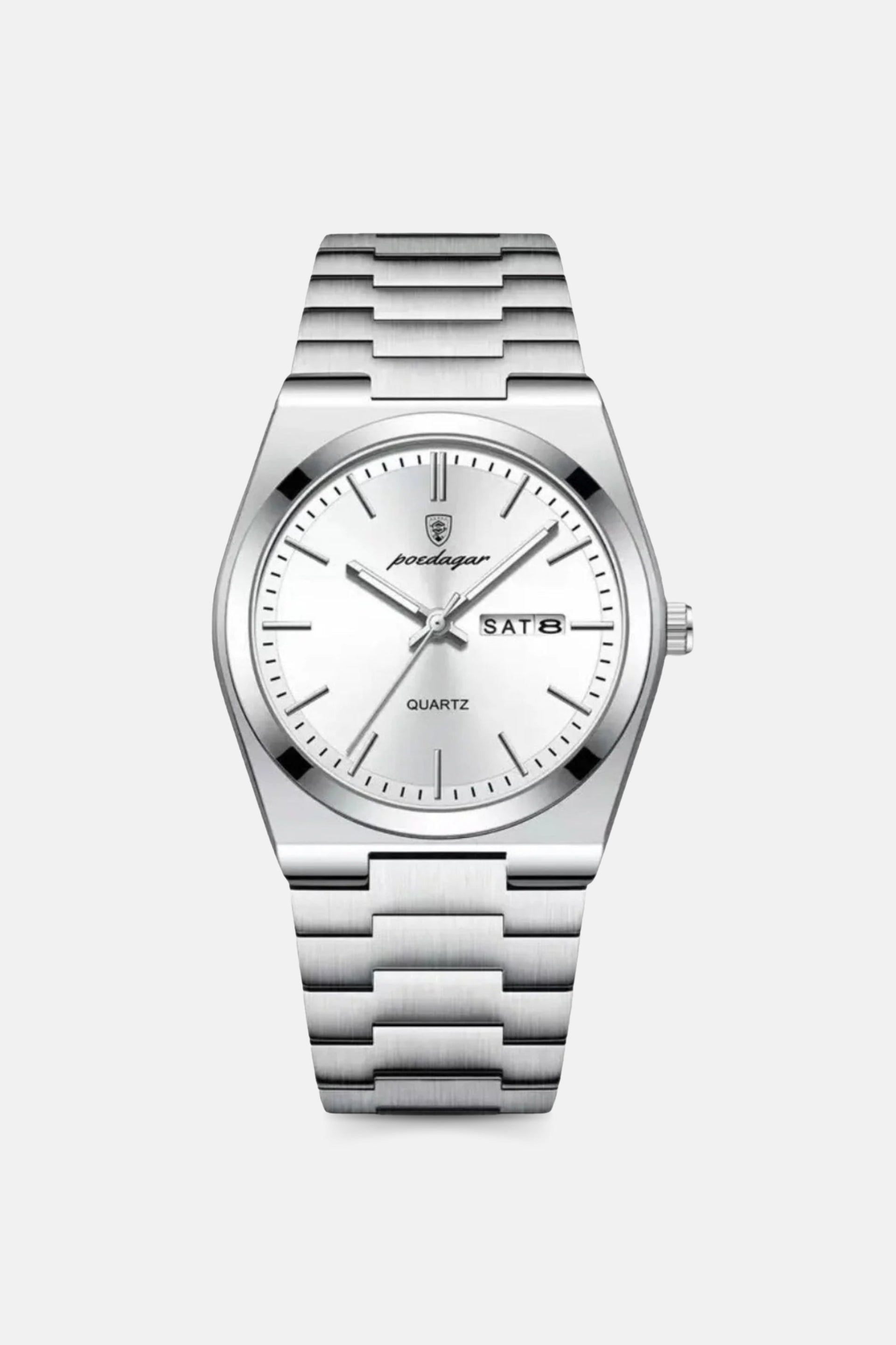 Catalonia horloge zilver wit
