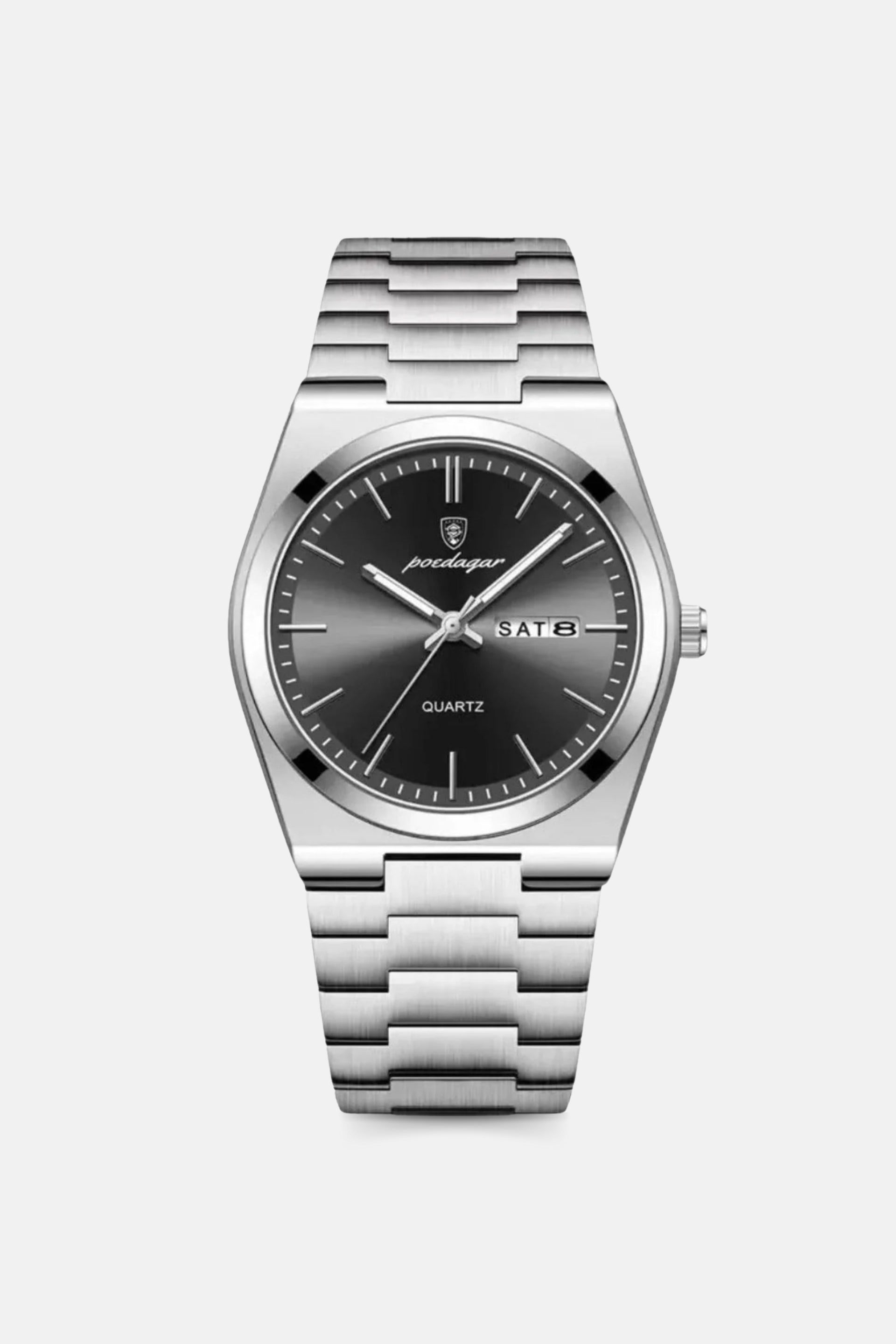 Catalonia horloge zilver zwart