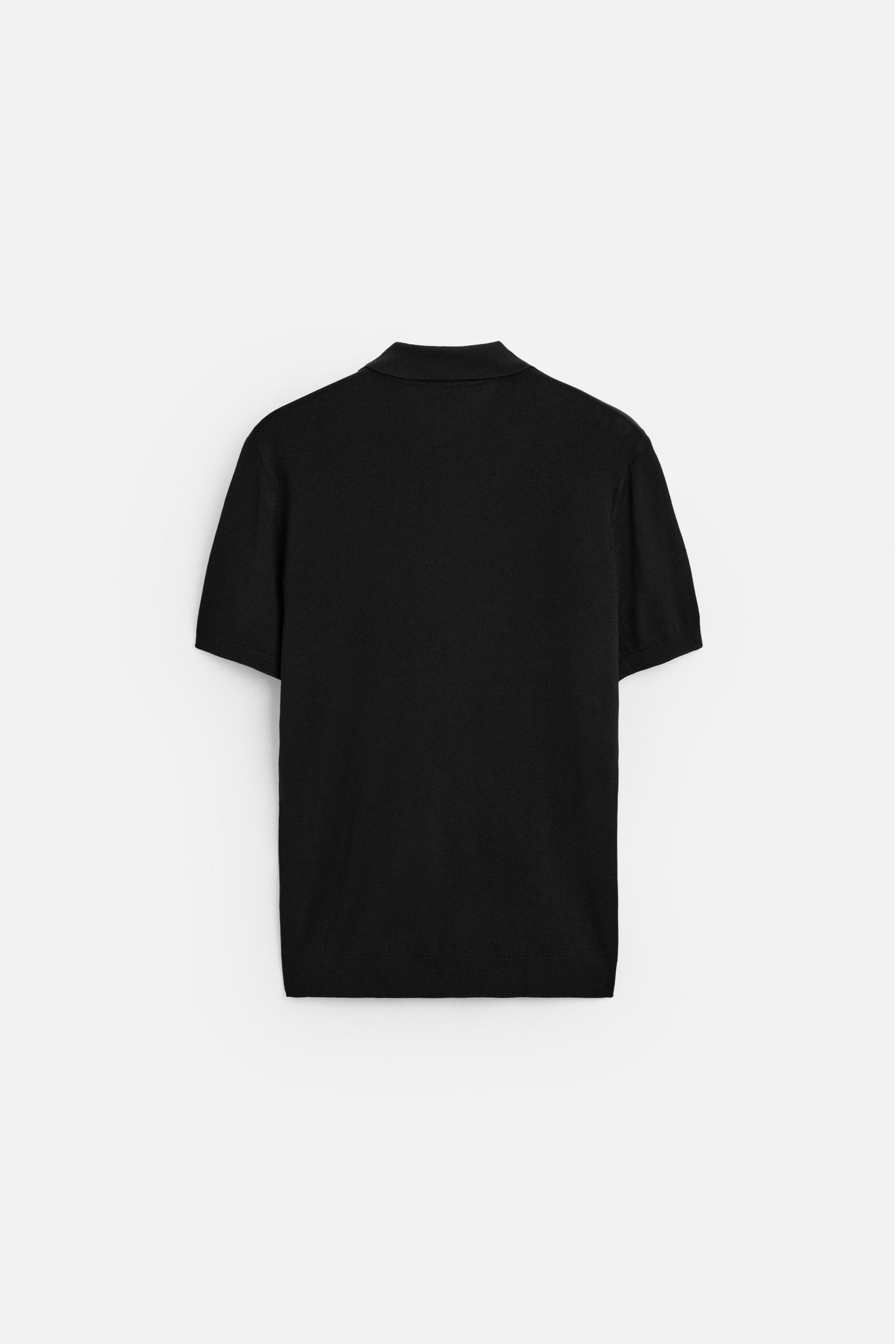 Firenze katoenen Polo - Zwart