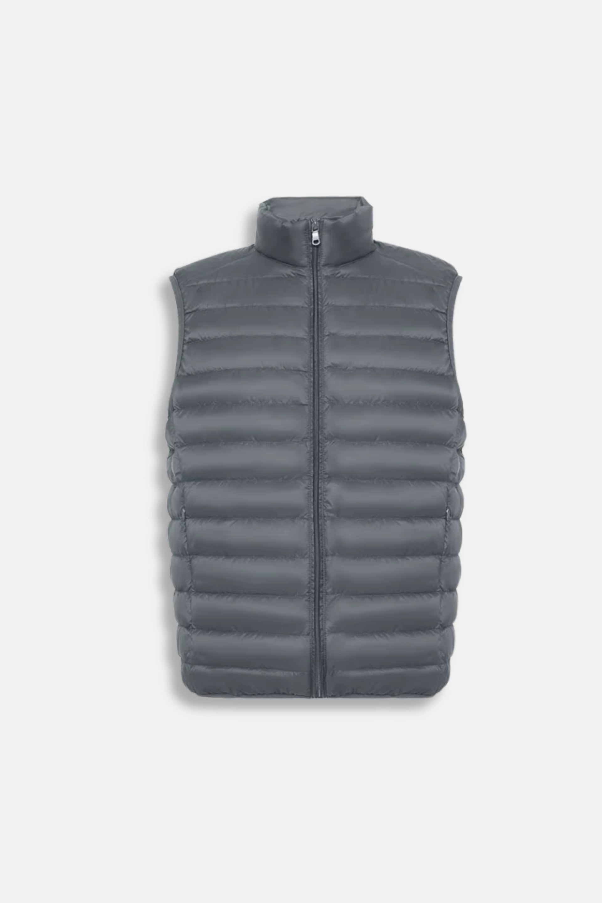 Gewatteerde bodywarmer 2 grijs