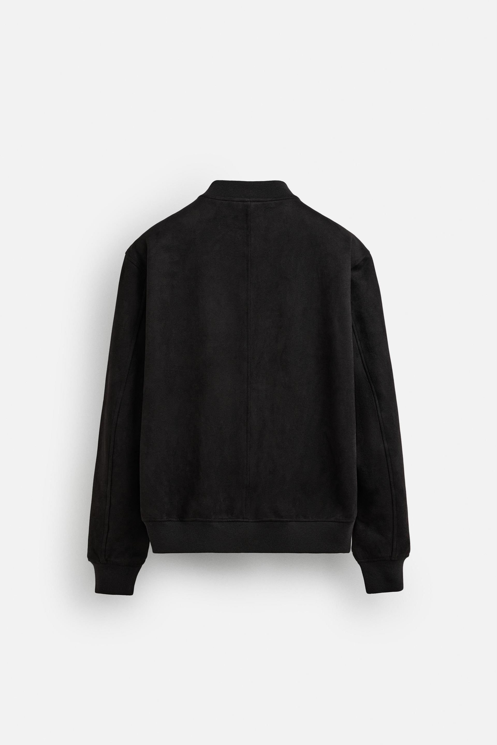 Luxe suede bomberjack zwart