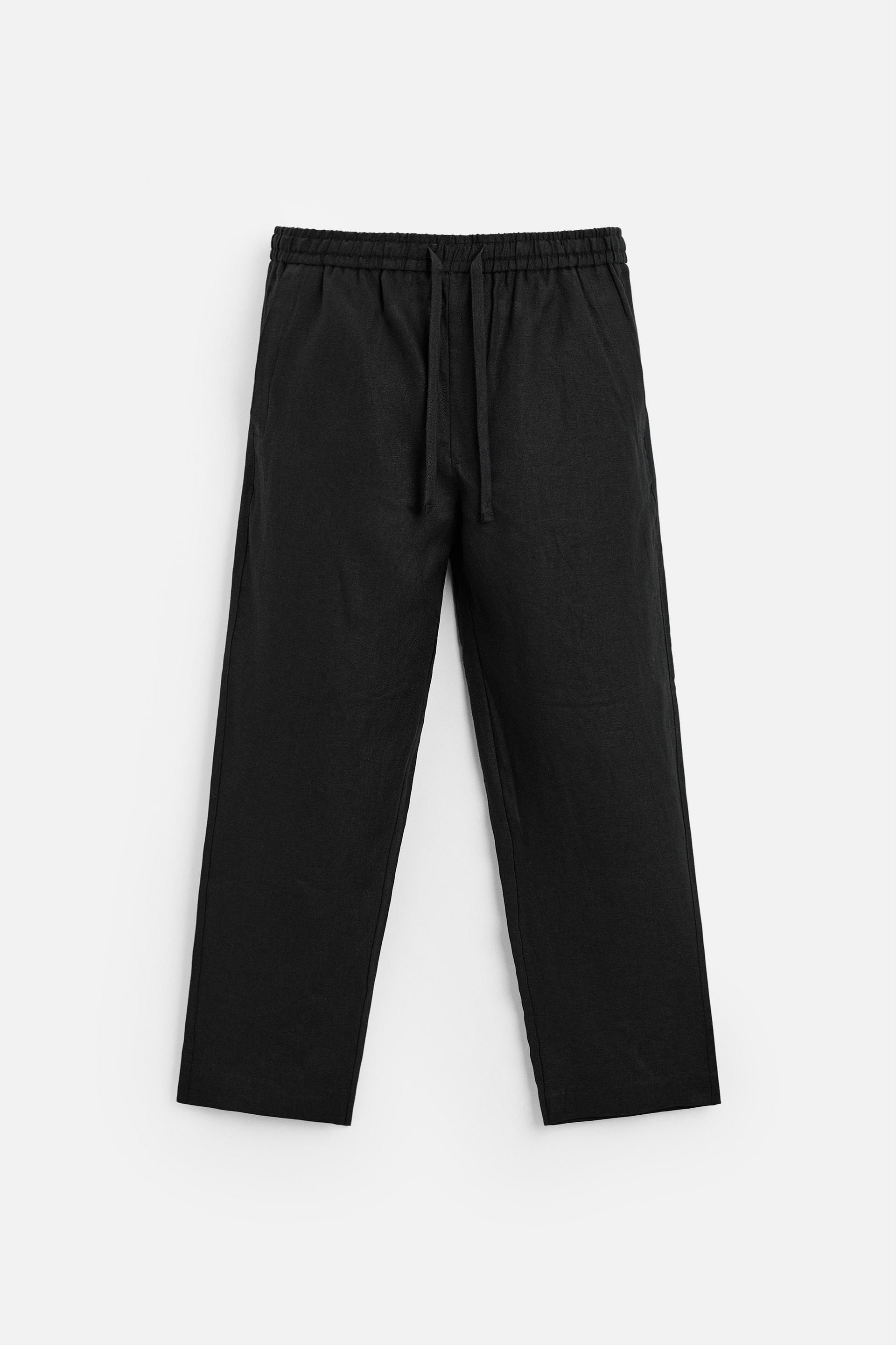 Linnen broek licht zwart