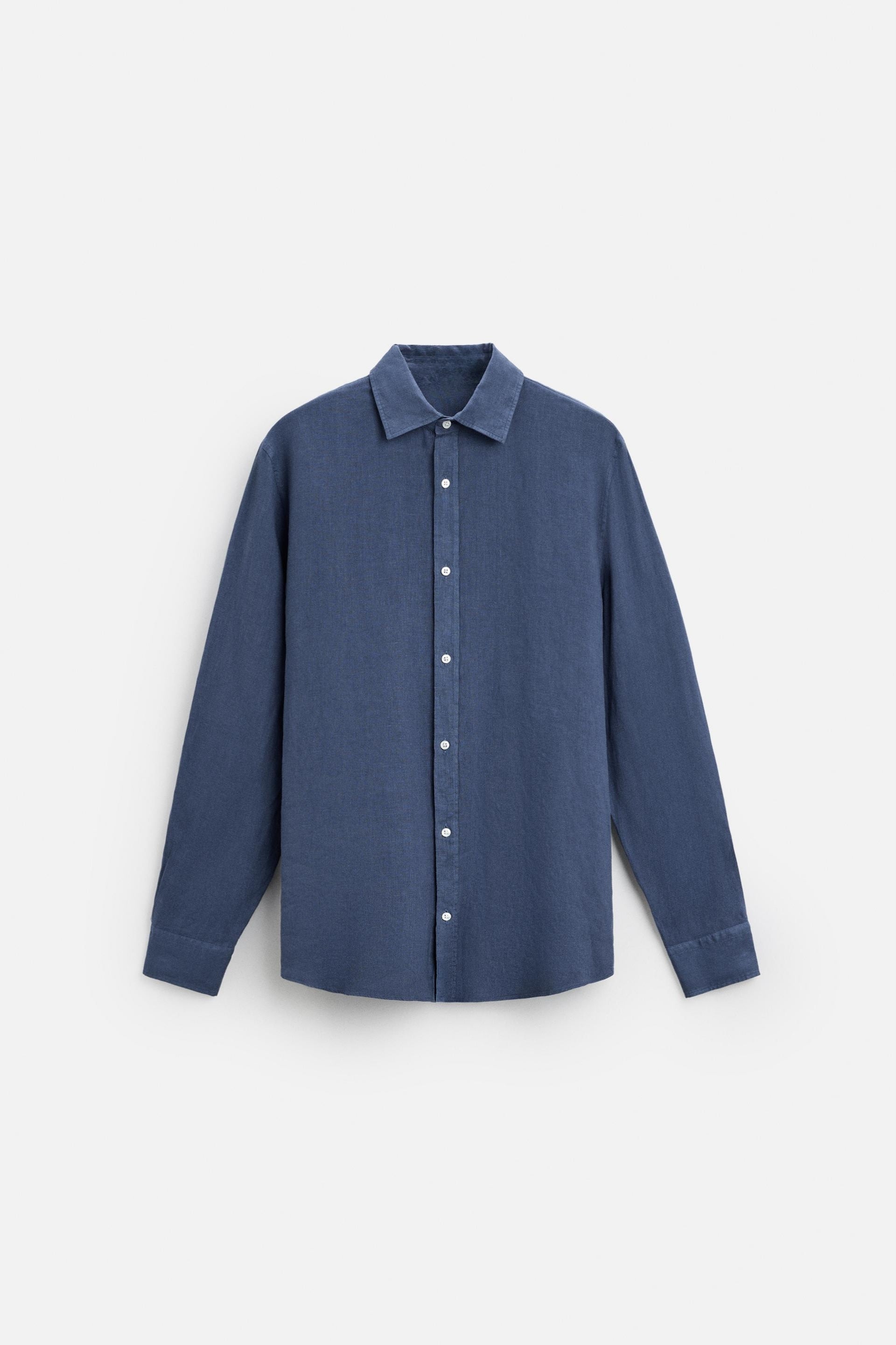 Linnen overhemd denim