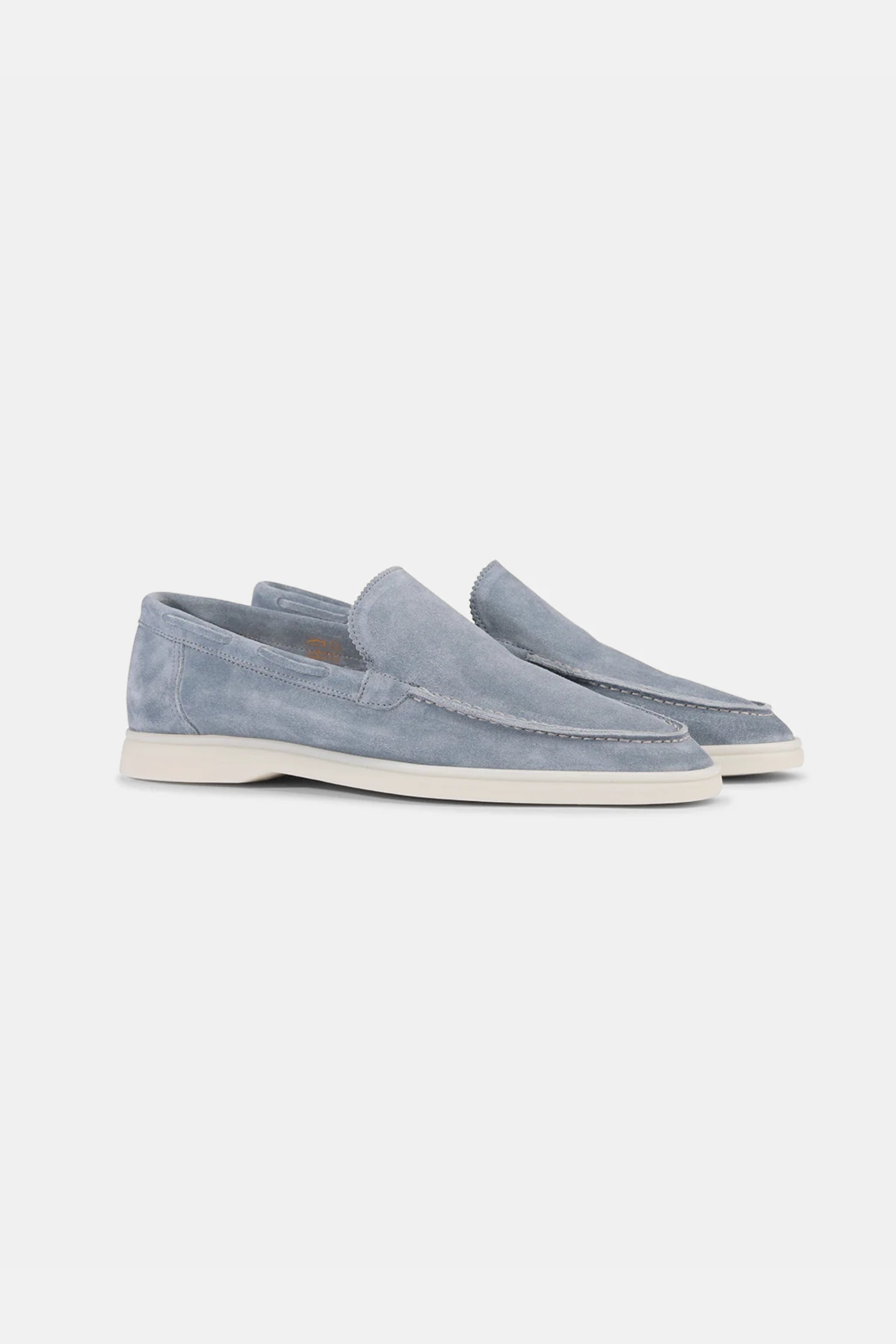 Lage suede loafers sky blue