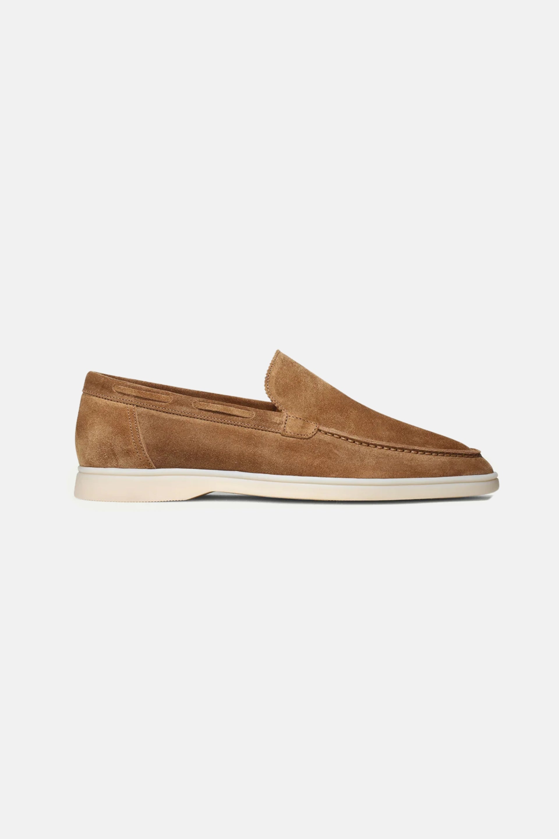 Lage suede loafers caramel