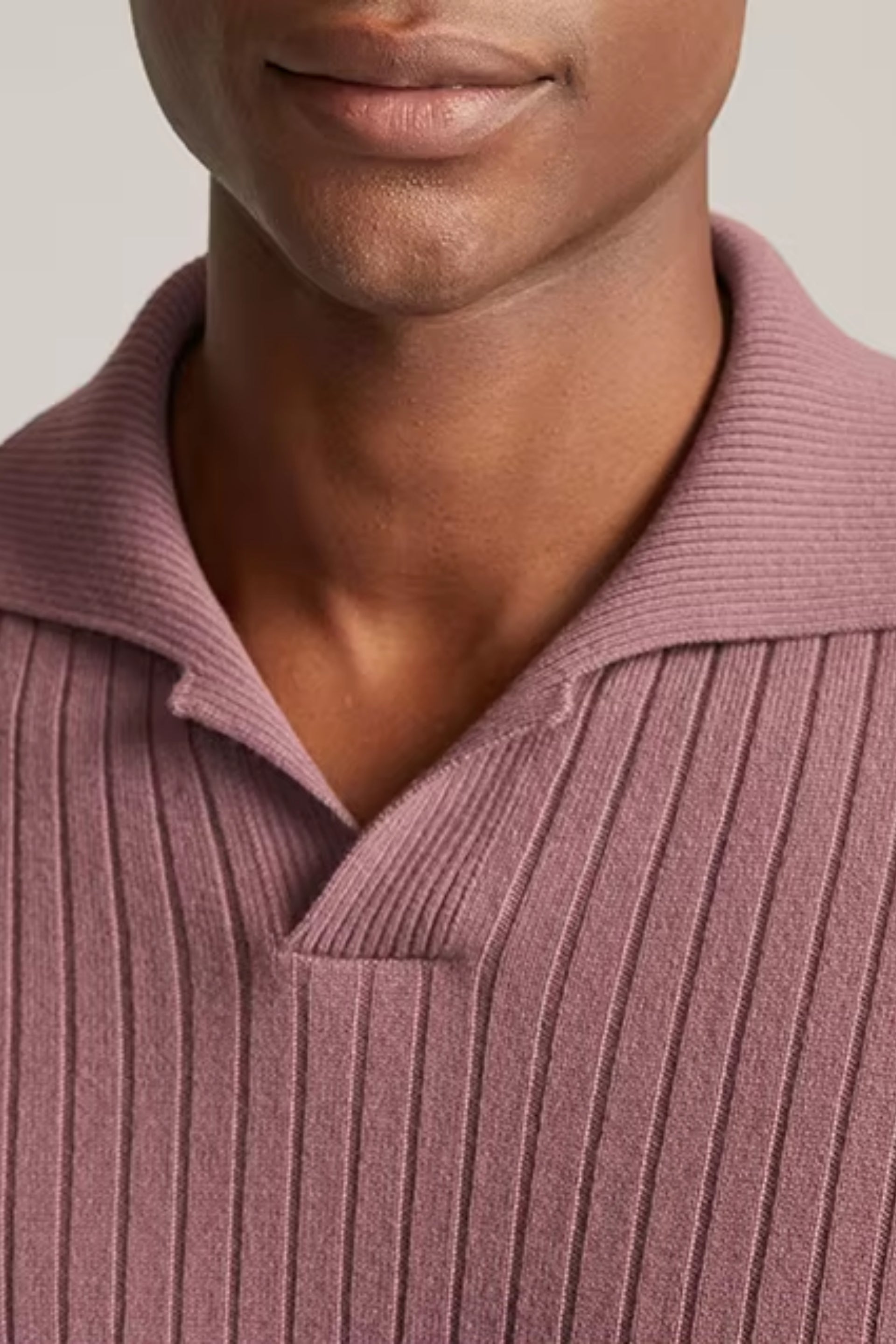 cashwool polo lang roze