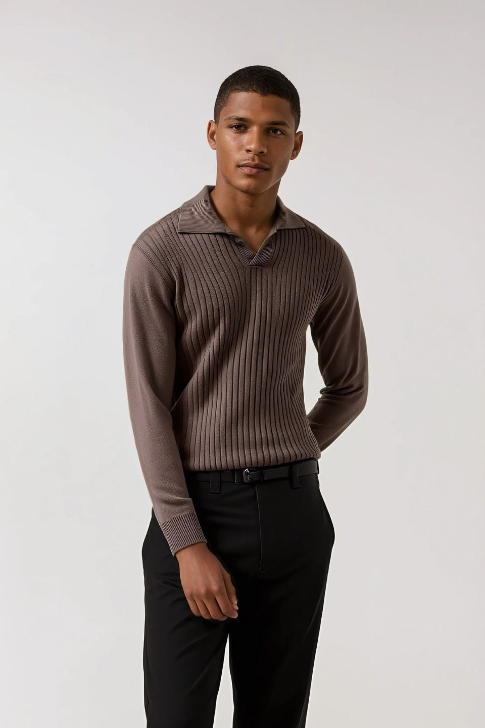 cashwool polo lang bruin