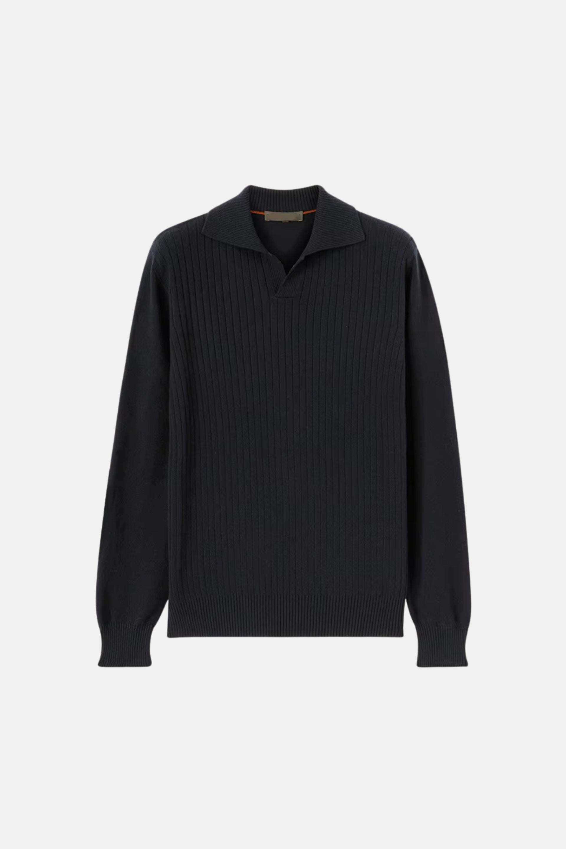 cashwool polo lang zwart