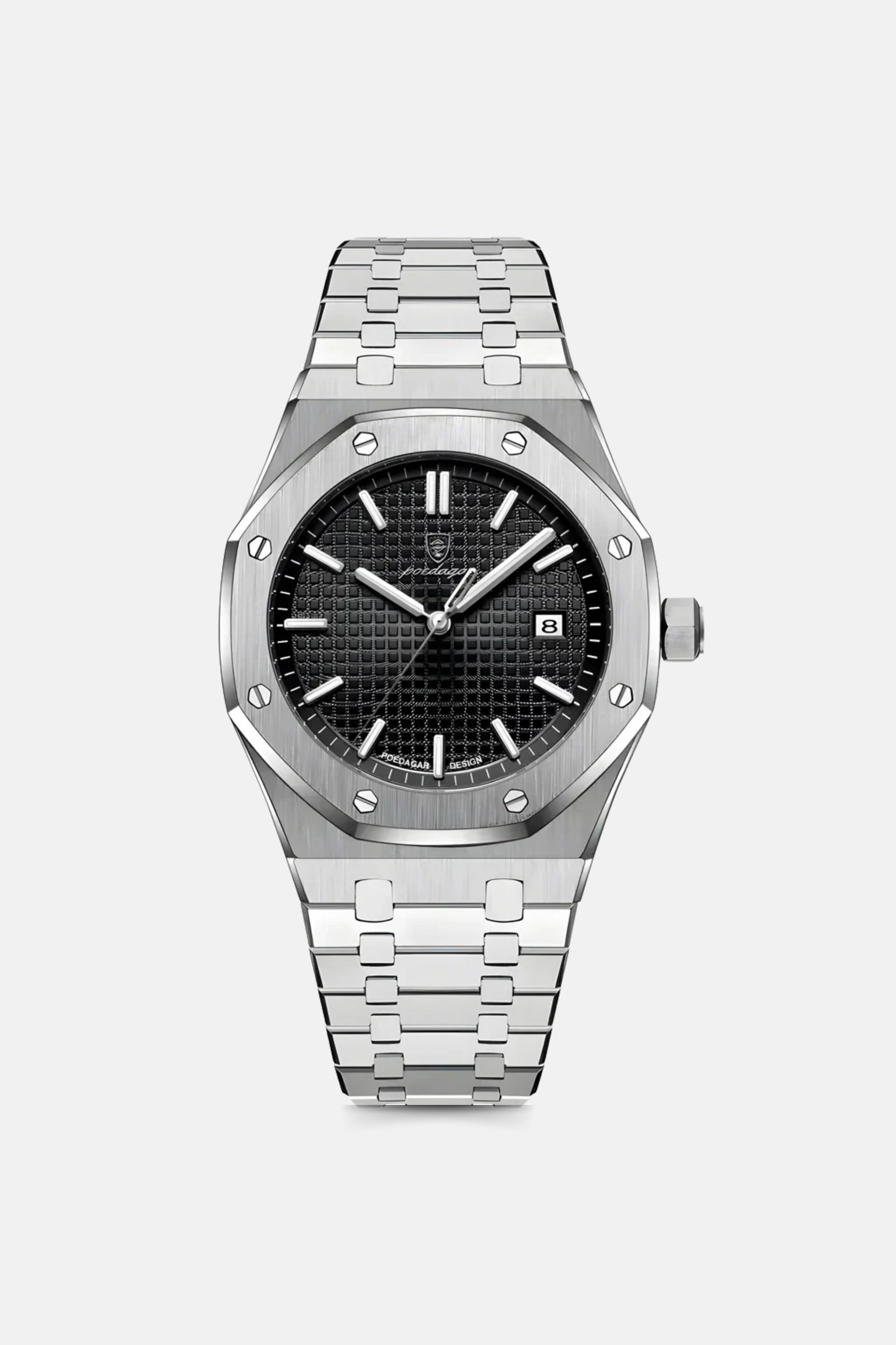 Royal horloge zilver / zwart