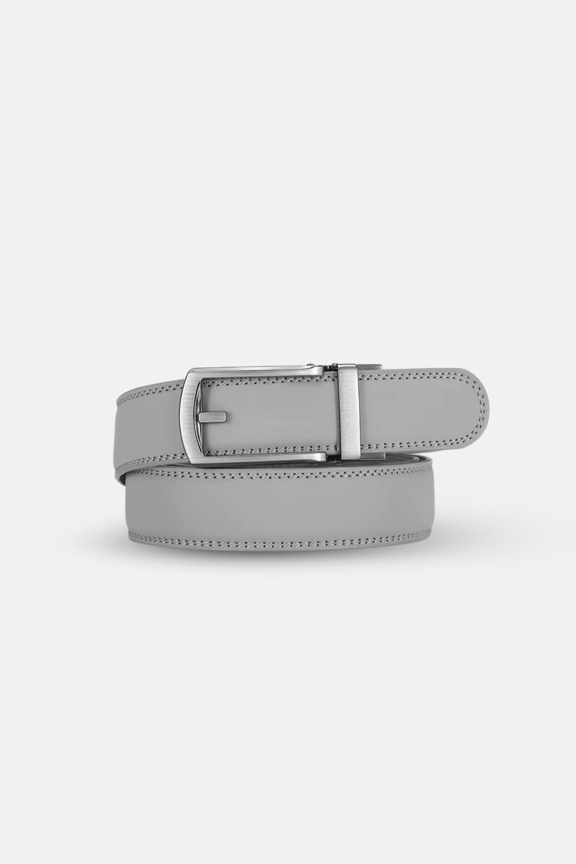 Leather riem grijs