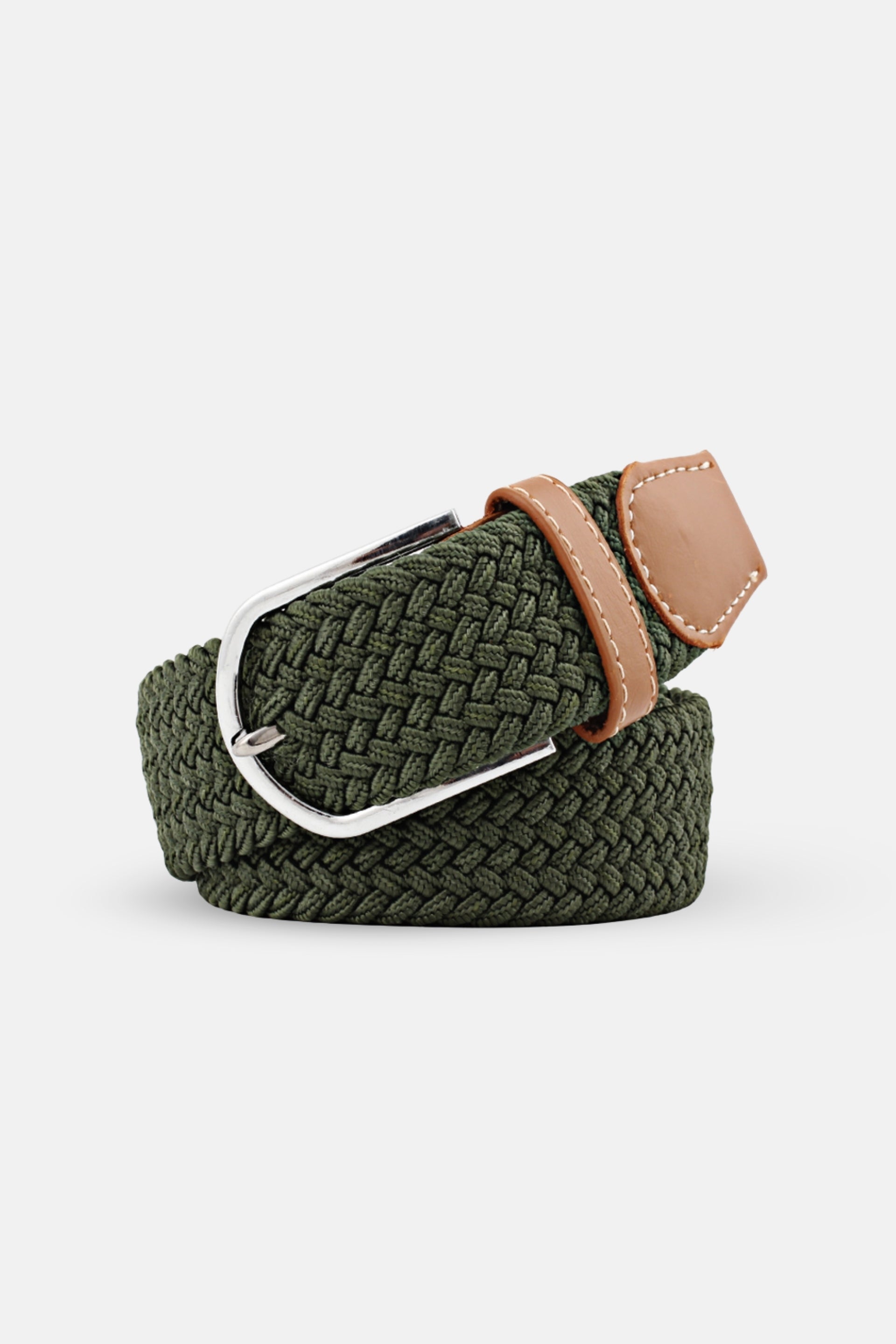 gevlochten riem groen