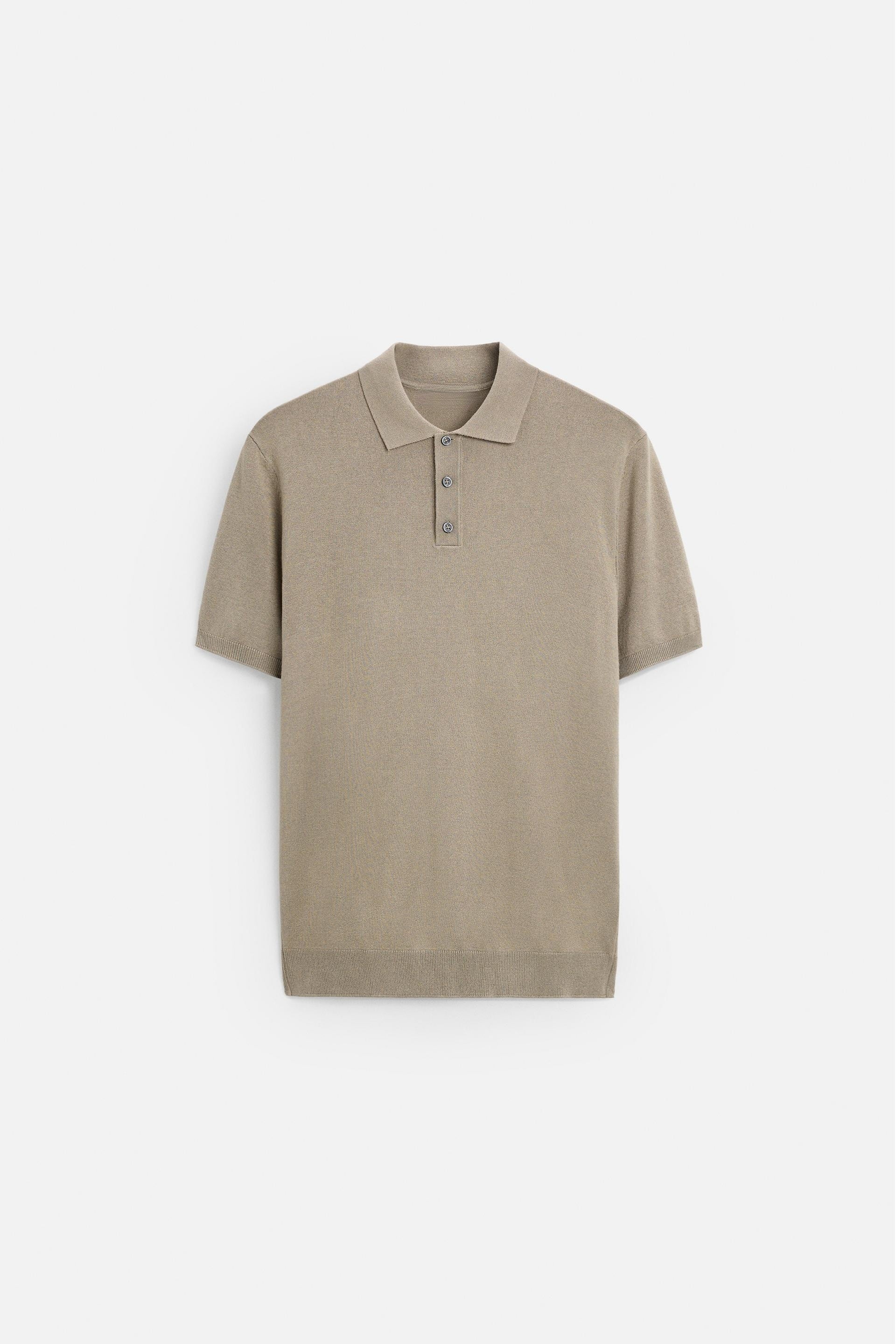 Firenze katoenen Polo - Taupe